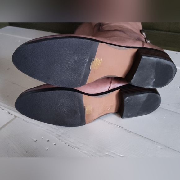 Arturochiang Women's Brown Tan Taupe Tall Riding Knee High Boots | Size 10 - Picture 10 of 11